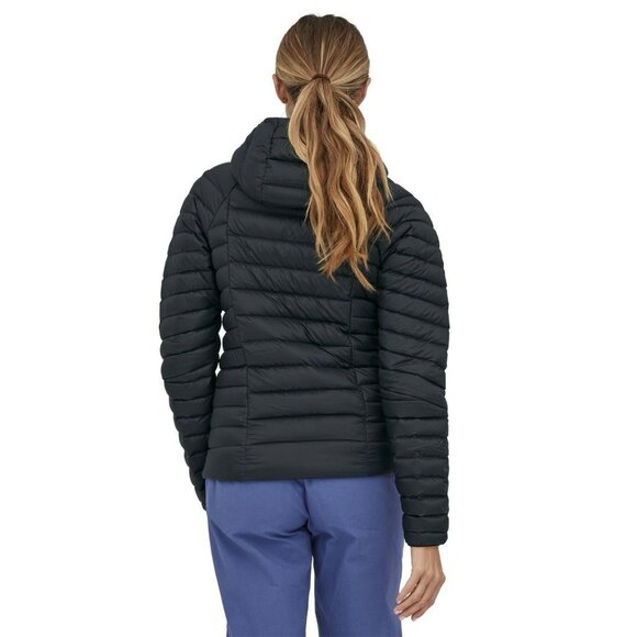 Women's Patagonia Down Sweater Hoody Size S Black Puffer Jacket Packable Hoodie - Picture 2 of 16